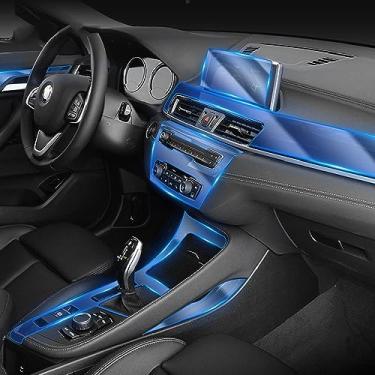 Imagem de LAVIYE Interior do carro navegador gps console central TPU transparente Película protetora Filme anti-risco LHD RHD, para BMW F39 F48 X1X2 2016-2020