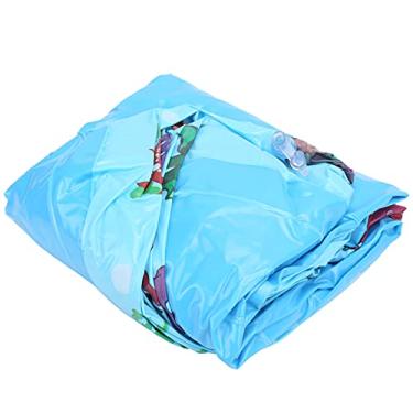 Imagem de ASHATA Piscina Inflável, Piscina Inflável Redonda Familiar para Crianças Adulto Jogo de água Ao Ar Livre Piscina para Banheiro de Jardim na Praia - (150cm)