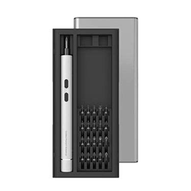 Imagem de Chave de fenda elétrica 23 em 1 conjunto de chaves de fenda de precisão Conjunto de bits de chave de fenda manual de precisão com ferramenta de reparo de 20 bits magnéticos para telefone, laptop, câm