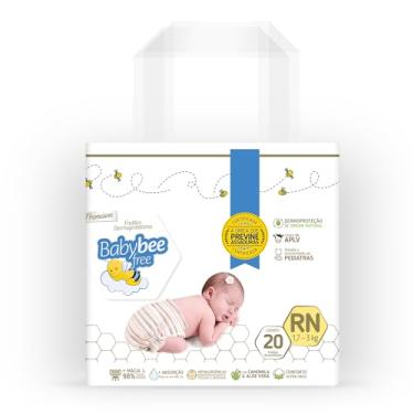 Imagem de FRALDA DERMOPROTETORA Baby Bee Free - RN, 20 UND