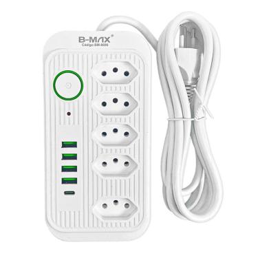 Imagem de Filtro de Linha Extensao de múltiplas Tomada e USB