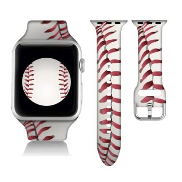 Imagem de Compatível com Apple Watch 38/40/41/42/44/45mm para mulheres homens, bola de silicone macio presentes decorações pulseira de substituição para iWatch série 7 6 5 4 3 2 1 SE.42mm/44mm/45mm