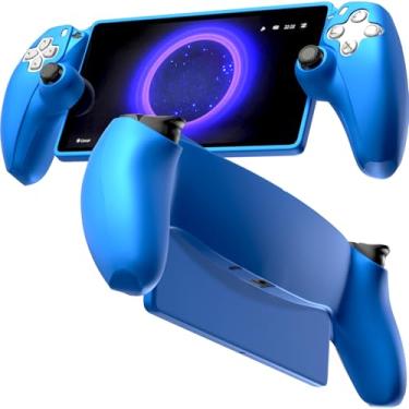 Imagem de Rome Tech - Capa protetora de silicone para PS5 Portal, macia e com aderência aprimorada, para PlayStation Portal 2023 Remote Player, azul