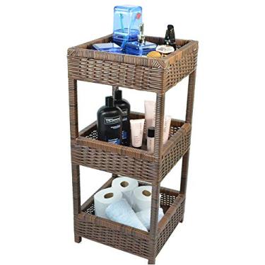 Imagem de Organizador Quadrado Multiuso/Fruteira 3 Andares 35x35x75 - Argila