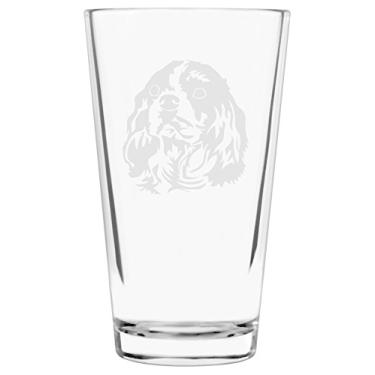 Imagem de Copo com tema de cachorro Cavalier King Charles Spaniel gravado multiuso 473 ml
