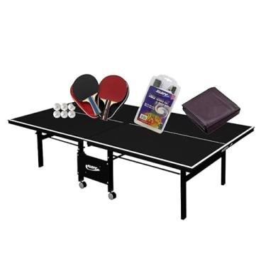Imagem de MESA DE PING PONG MDF 18mm 1084 PRETA KLOPF + Kit Completo c/Estojo + Rede Master + Capa Fechada