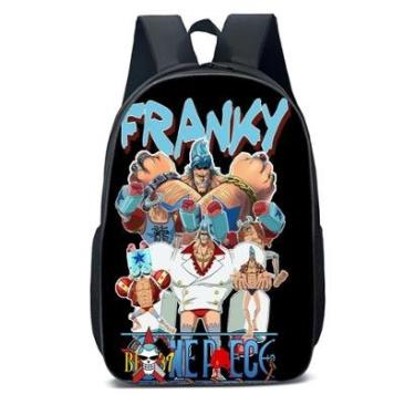 Imagem de MOCHILA ESCOLA INFANTIL JUVENIL ANIME ONE PIECE FRANKY-Unissex