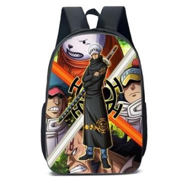 Imagem de MOCHILA ESCOLA INFANTIL JUVENIL ANIME ONE PIECE HOMENS MAL-Unissex