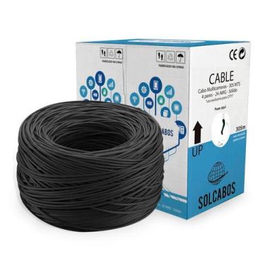 Imagem de Alarm Cable Preto 305Mts 4X24 Awg Solcab - Solcabos, Alarm Cable