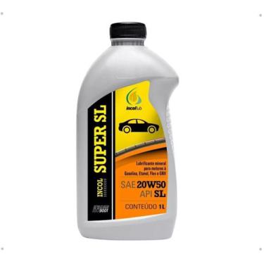 Imagem de Oleo Motor Incol SAE 20w50 Super API SL 1 Litro