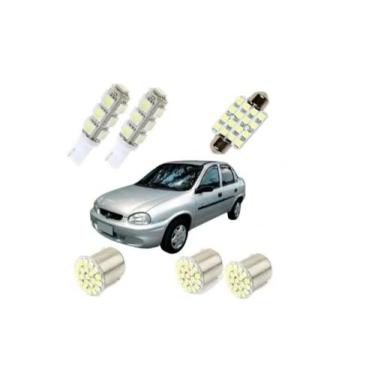 Imagem de Kit Lâmpada Led Corsa Classic Sedan Hatch Wind 2000 2001 - Blue Lion