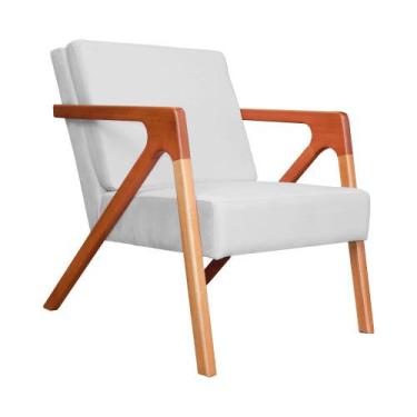 Imagem de Poltrona Luxo Monalisa Suede Cores - DS Estofados, Branco