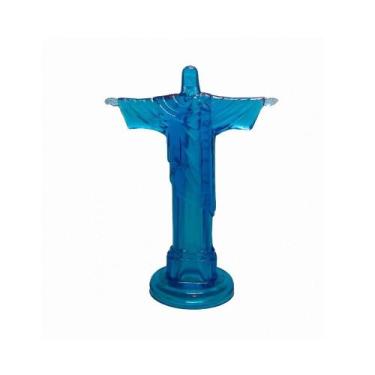Imagem de Cristo Redentor Jesus Cristo Rio De Janeiro Colorido Azul - Amor Lindo
