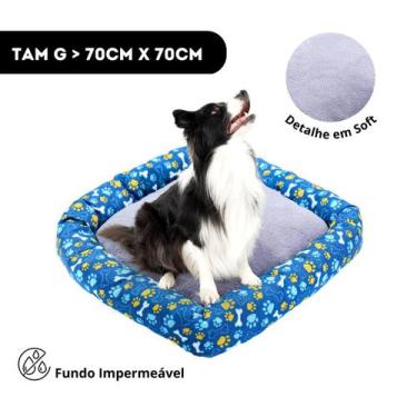 Imagem de Caminha Cachorro Grande GG Lavavel com Ziper Impermeavel 70x70cm - LF 