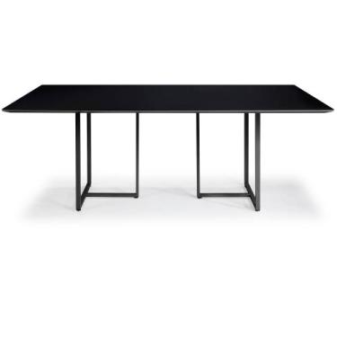 Imagem de Mesa Jantar Macapá Aço Carbono Preto - Drop mobiliário