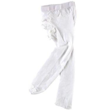 Imagem de Meia calça com rendinha branca quentinha - luvable friends, 0-9M, Bran