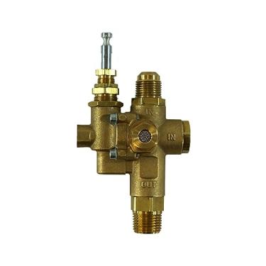 Imagem de Substituição para Speed Air/MI-T-M 22-0270, 1/2" 45 graus macho flare entrada x saída MNPT de 1,27 cm, válvula de retenção piloto combo descarregador, 140-175 PSI