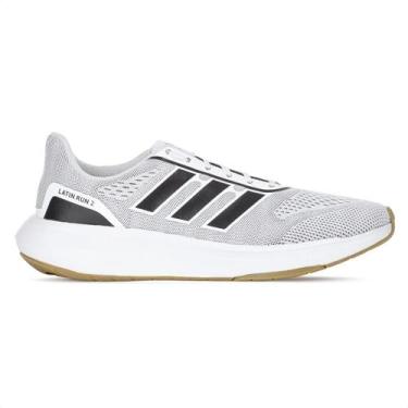 Imagem de Tênis Adidas Latin Run 2.0 U Cinza Branco e Preto - Masculino, 42, Cin