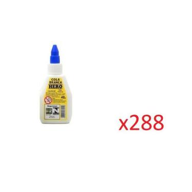 Imagem de Kit 288un Cola Branca escolar hero 40g material escolar - Lynx produçõ