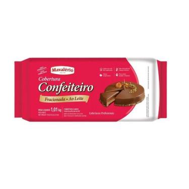 Imagem de Cobertura Barra Chocolate Ao Leite MAVALÉRIO 1,01kg/cada - Mor