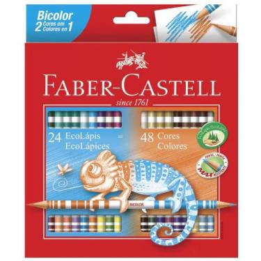 Imagem de Lápis de cor Faber Castell bicolor 24/48 Cores