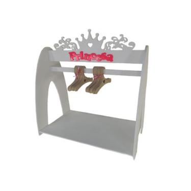 Imagem de Cabideiro para roupa de Boneca com 12 cabides - Fábrica da Imaginação