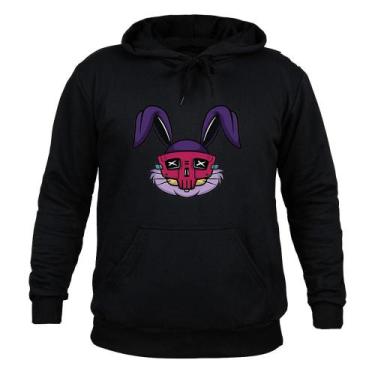 Imagem de Moletom 100% Algodão Canguru Coelinho - Surprass, Preto, M