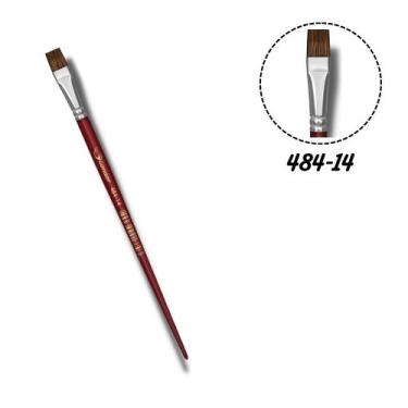 Imagem de Pincel Condor 484-14 Chato Orelha de Boi Cabo Longo