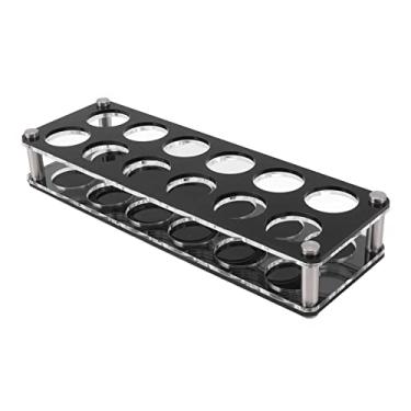 Imagem de Suporte de Exibição para Garrafa de Vinho, Acrílico Resistente a Impactos para Rack Decorativo Com Grande Espaço de Armazenamento, Suporte para Vinho (Porta-copos combinado de