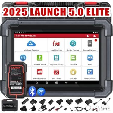 Imagem de LAUNCH Scanner bidirecional X431 Pro TT com conector DBSCar VII 2025, 38+ reposição para todos os carros, sistema completo tudo-em-um, código ECU, CANFD e DOIP, FCA AutoAuth, guia VAG, atualização