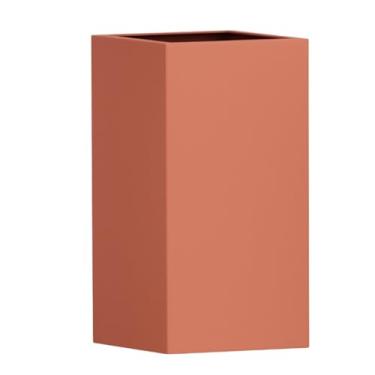 Imagem de Vaso Fibra De Vidro Quadrado Texas M 65cm Vietnamita Grande Decorativo (Terracota Fosco)