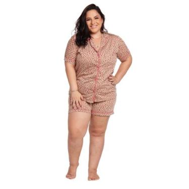 Imagem de Pijama Feminino Americano Plus Size  - Prikéta Pijamas, Oncinha, G1