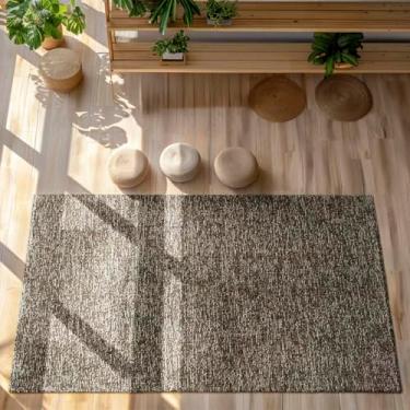 Imagem de Tapete Sisal Sintético Mesclado para Sala e Quarto, 200 x 300 cm (Argila Bege)