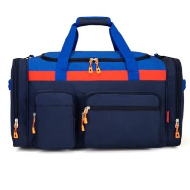 Imagem de HawLander Bolsa infantil grande para viagens, durante a noite ou fim de semana, 50,8 cm, Azul escuro, Bolsa de viagem