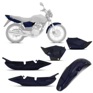 Imagem de Kit Carenagem Moto Honda Fan 125 2005 2006 2007 2008 3 Peças Pro Tork 