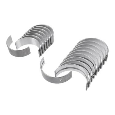 Imagem de ACROPIX Kit de rolamento principal e biela Nº 210202F900/230602F930 para Hyundai Santa Fe 2009-2023 Rolamento da haste do virabrequim do motor metal prateado 18 peças