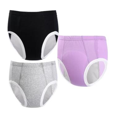 Imagem de LAROTSUBA Calça unissex para incontinência para adultos, à prova d'água, capa de fralda de tecido para adultos, roupa íntima para incontinência adequada para pessoas acamadas, idosos e incontinentes