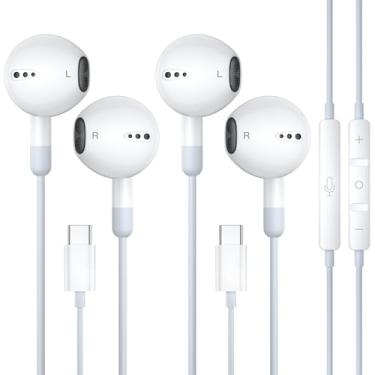 Imagem de ZENIPER Fones de ouvido com fio para iPhone 16, com certificação MFi, USB C, com controle de volume de microfone, fones de ouvido com fio, USB tipo C, para iPhone 16/15 Pro Max, iPad Pro, Galaxy S25
