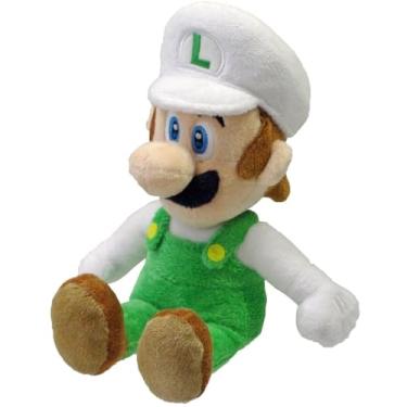 Imagem de Super Mario Brothers Pelúcia Original Fire Luigi 18cms Oficial Nintendo