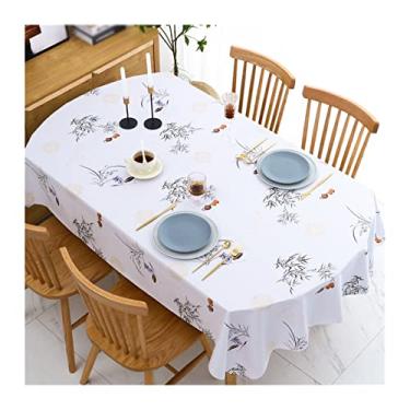 Imagem de Toalha de mesa impermeável para festa de aniversário de casamento, toalha de mesa retangular, mesa de jantar em casa, decoração de mesa de centro (cor: 18 especificações: 120 x 180 cm)