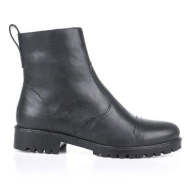 Imagem de Bota Classico Coturno Feminina Couro Legítimo Moda Inverno - Evora, Pr