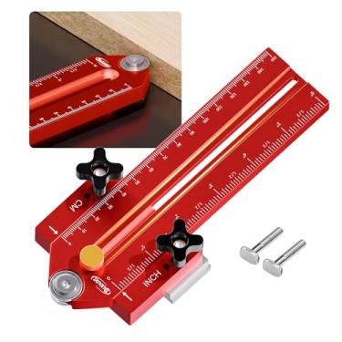 Imagem de Guia de gabarito de serra de mesa Thin Rip Jig, fazendo cortes repetitivos de tiras estreitas, adequado para slots de 0,9 cm x 9,5 cm, para serra de mesa, roteador, ferramentas de marcenaria