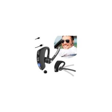 Imagem de Fones de Ouvido Bluetooth V8 Mono para Aparelhos Auditivos - Sem Mãos