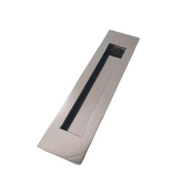 Imagem de Puxador Concha De Embutir Para Portas Em Inox Polido 42cm - Tozzatto i