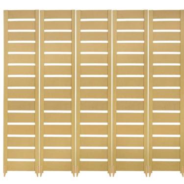 Imagem de Biombo Slim Divisória de Ambiente MDF Reto Com Pés Painel Separador Decoração (5, Horizontal)