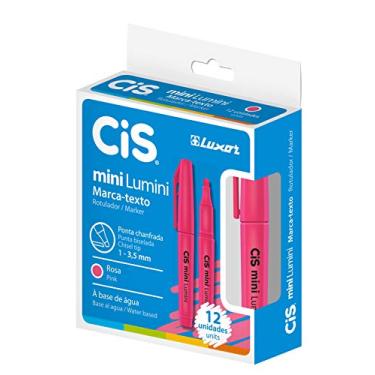 Imagem de Marcador de Texto Mini Lumini, CIS, 51.9900, Rosa, pacote de 12