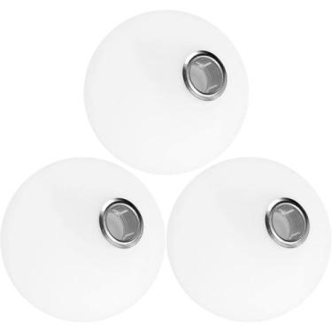 Imagem de 3 Globos Vidro 10cm Esfera Bola Soquete G9 Rosca Bocal Jabuticaba Gimp