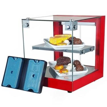Imagem de B-VFD32 - Vitrine fria Beta 32cm Vermelha Dupla com 6 Gelo-X - Bivolt 