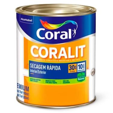Imagem de Esmalte sintetico coralit brilhante branco 900ml
