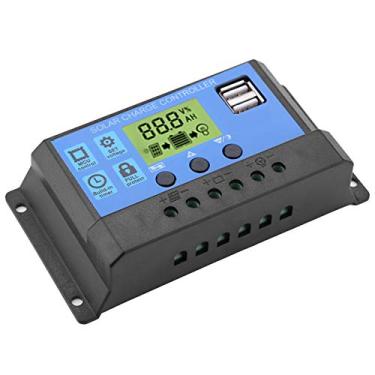 Imagem de PWM 12V 24V Dual USB Painel Solar Controlador de Carga Regulador LCD Display 10/20/30A (YJSS-10A)
